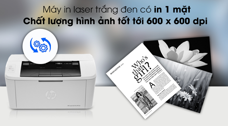 Máy in HP LaserJet Pro M15w WI-FI (W2G51A) - In chất lượng tốt