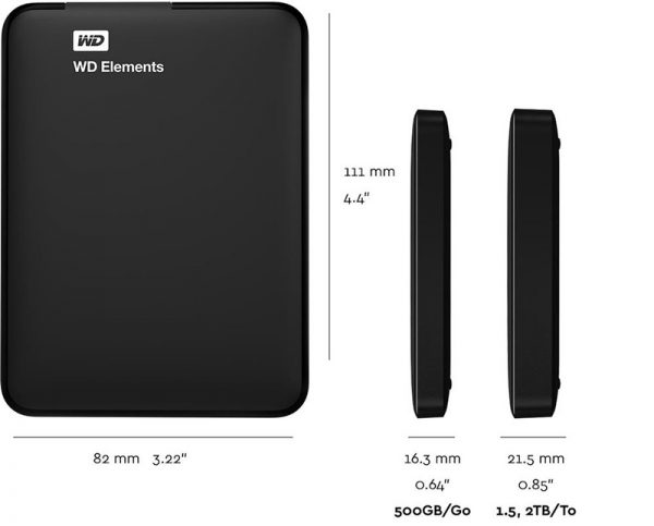 Ổ Cứng Di Động WD Element 2TB 2.5 inch USB 3.0 - Hình ảnh 2